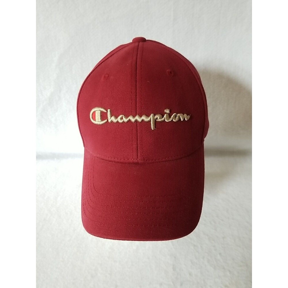 Champion Cap Baseball Style with Leather Strap One Size Fits All